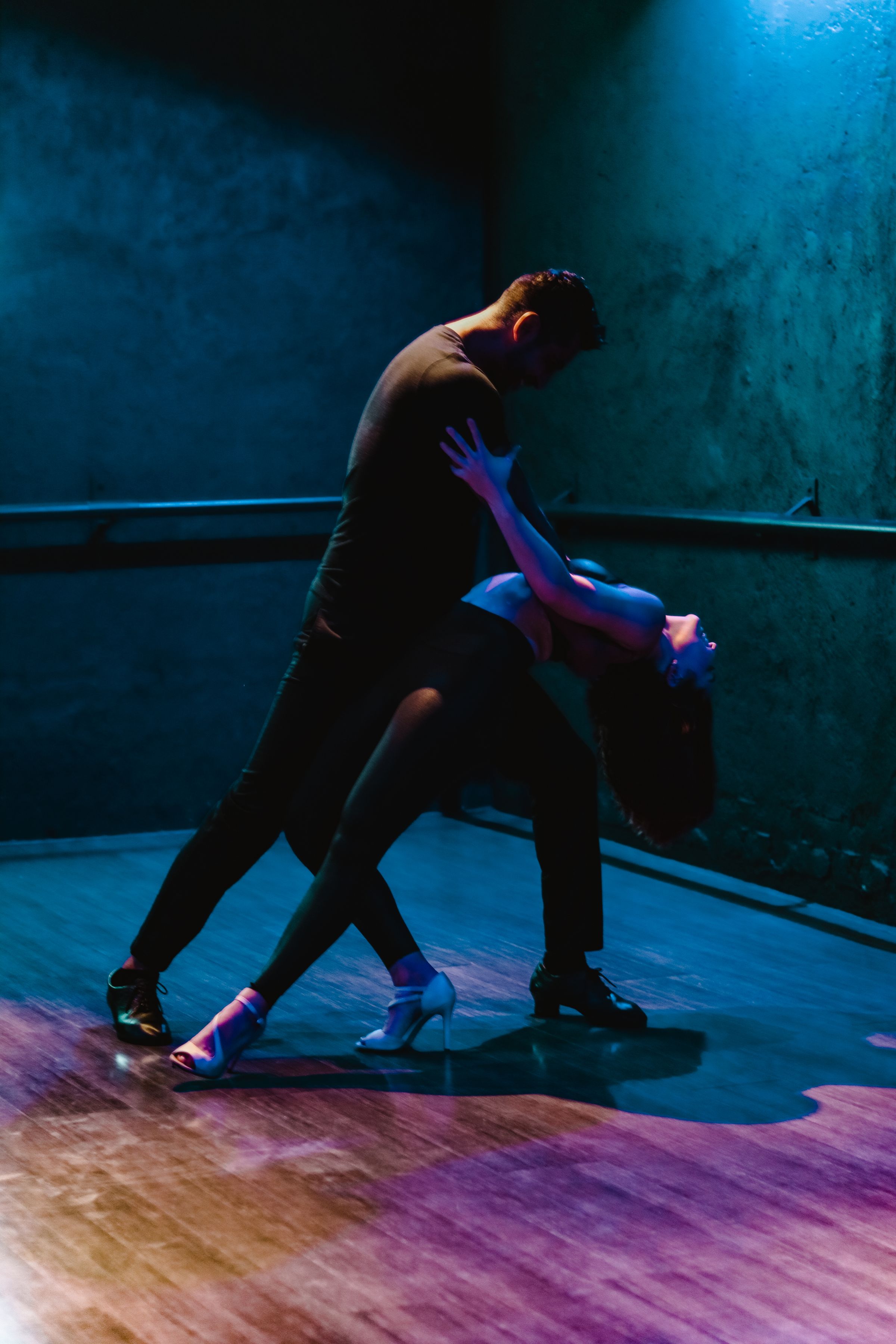 Dancers sharing a moment on the dance floor